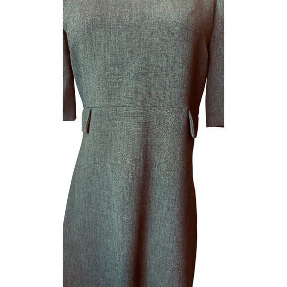 ZARA Womens Gray Short Sleeve Mini Dress With Shoulder Button Detail - Picture 5 of 13